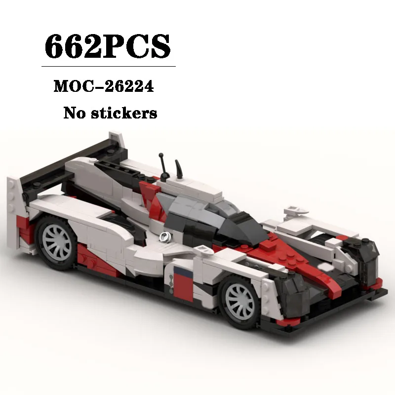 

Building Block MOC-26224 Hybrid Racing Car Model Construction Model Ornament 662PCS Children's Birthday Gift Christmas Toy