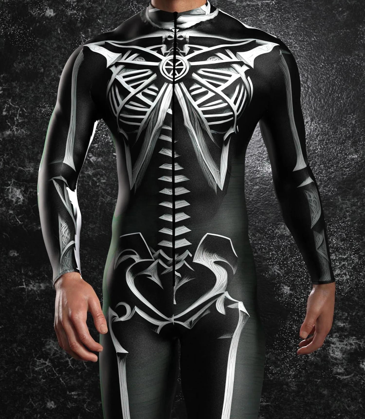فراشة الهيكل العظمي 3D الطباعة الرقمية ارتداءها زي هالوين تنكري رجل ضغط بذلة الجوارب