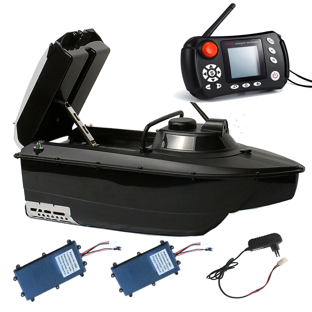 Bateau à appâts JABO2CG avec GPS et navigation automatique, détecteur de poissons, prend en charge 16 points en 11 langues pour la pêche, entrepôt allemand