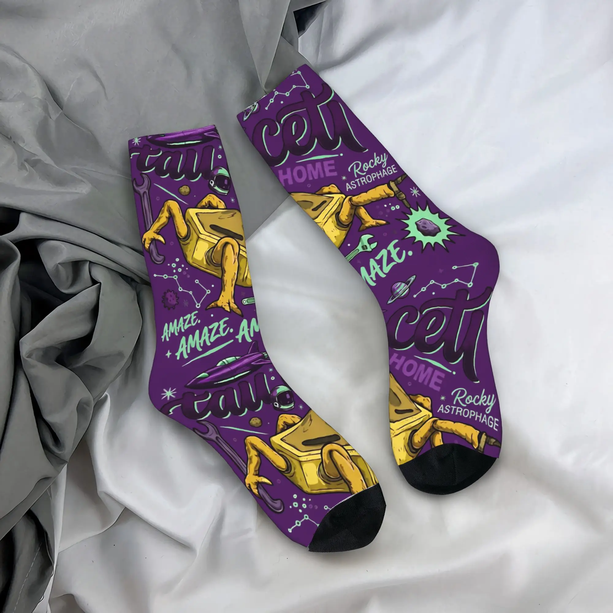 

Happy Funny Men's Socks Casual Project Hail Mary Amazing Sock Polyester Graphic Women Socks Spring Summer Autumn Winter