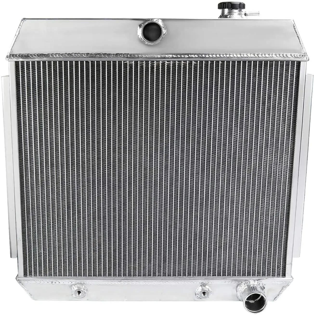 3 Row Aluminum Radiator for 1955 1956 1957 Chevrolet Nomad/Bel Air/Del Ray/210 (Two-Ten)/150 (One-Fifty) V8 4.3L 4.6L