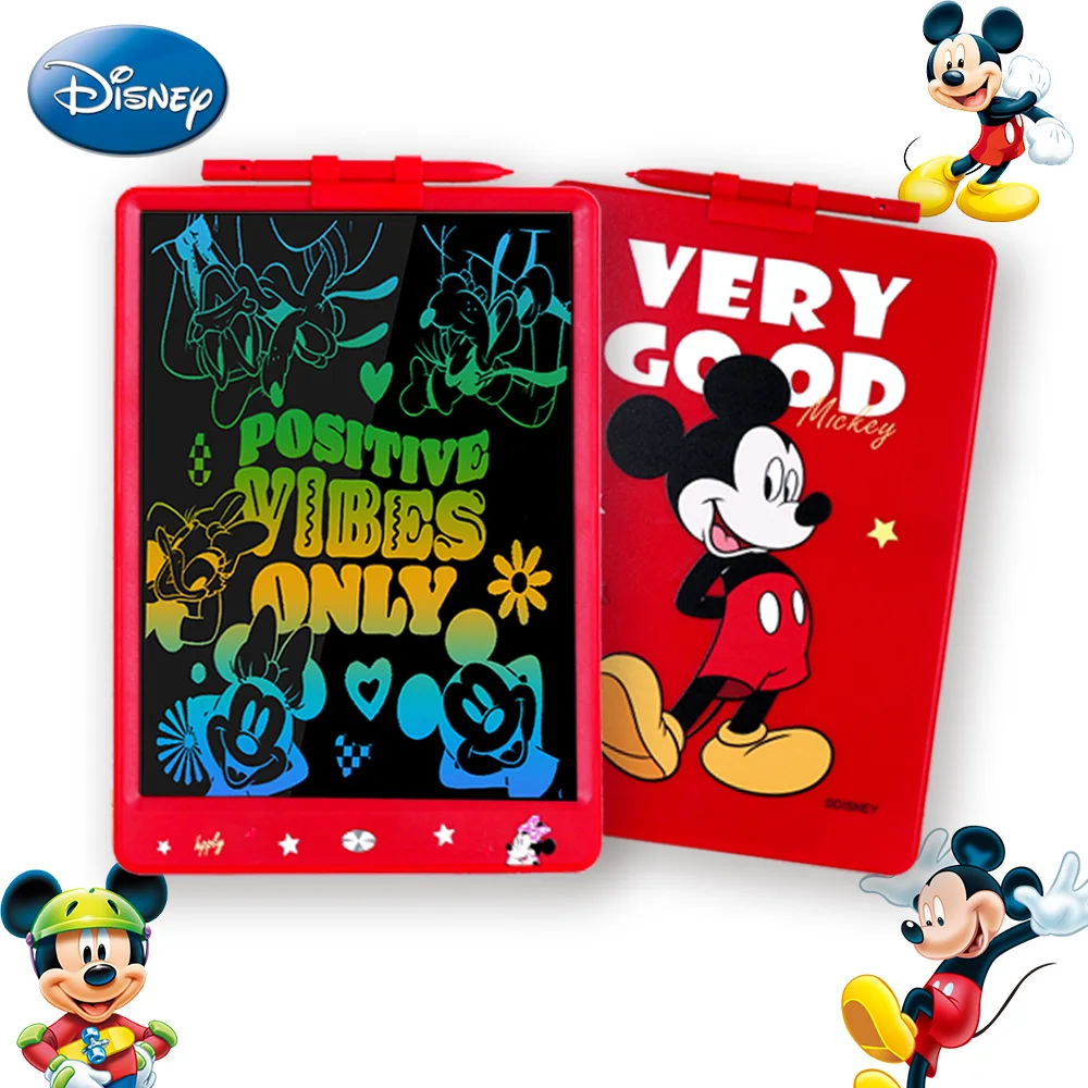 1pc Disney Officially Licensed Mickey LCD Writing Tablet Graffiti Board Toy Color Screen Drawing Board