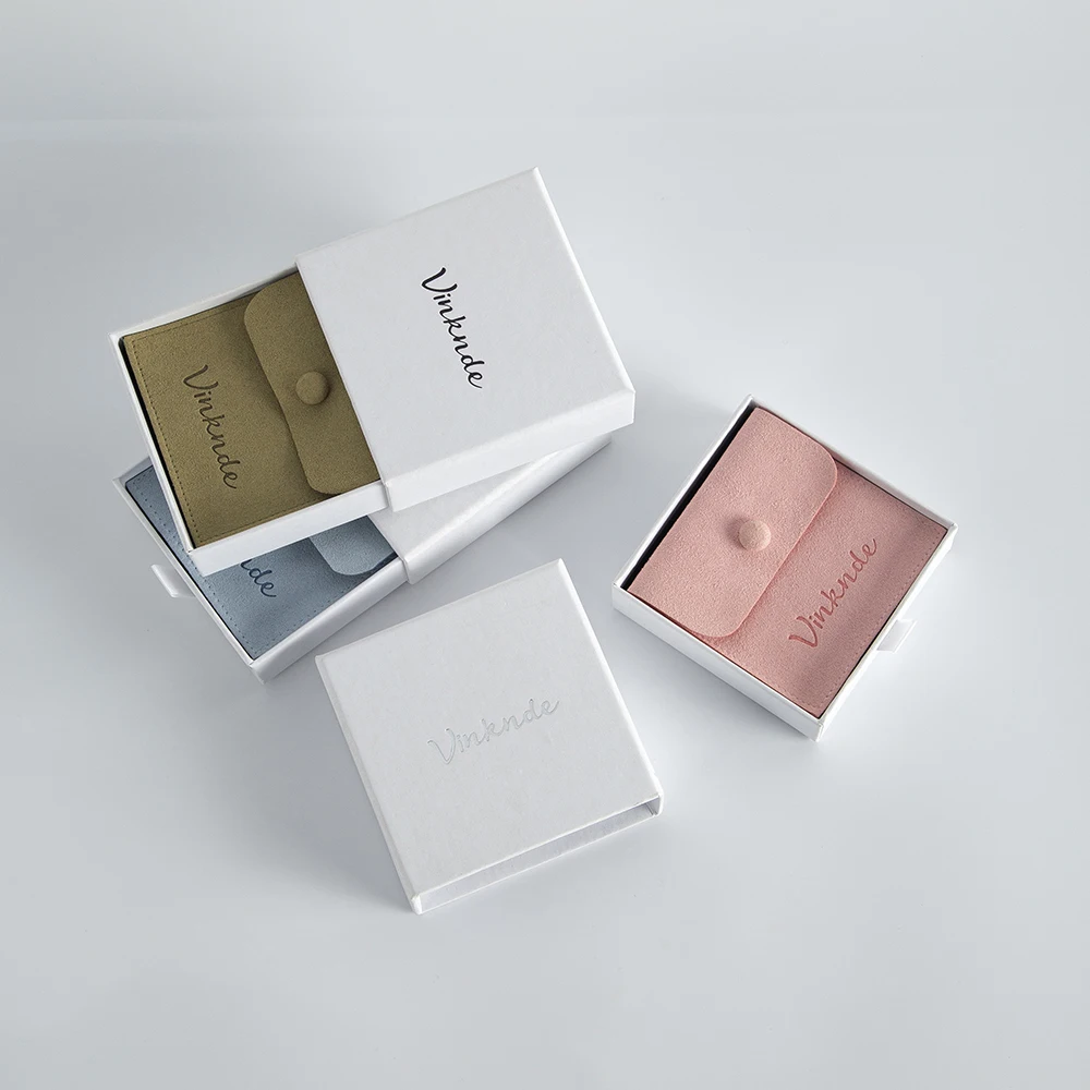 

Коробки-слайдеры из высококачественной белой бумаги с индивидуальным логотипом и застежкой-зиппером для упаковки ювелирных изделий: ожерелий, браслетов, колец