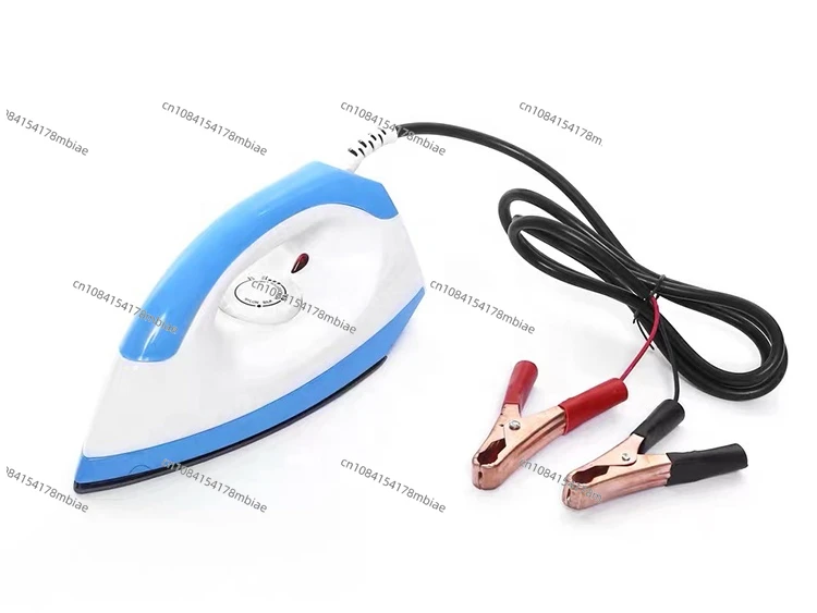 12v Clothes Iron Dc Electric Spray Iron for Clothes Powered with Battery 12v Plug Crocodile Clip