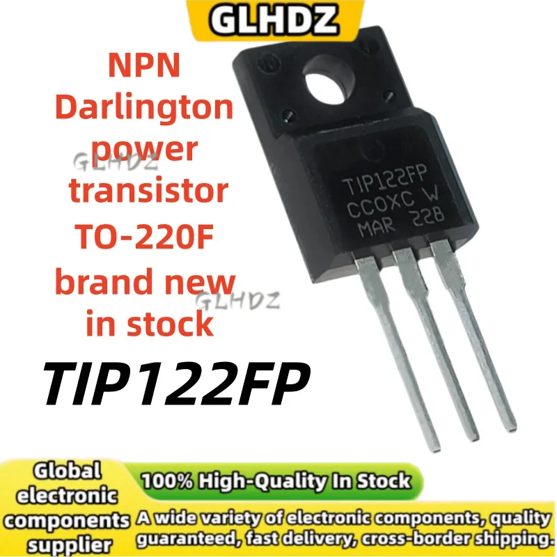 10PCS-20PCS-50PCS TIP122FP NPN Darlington power transistor TO-220F brand new in stock