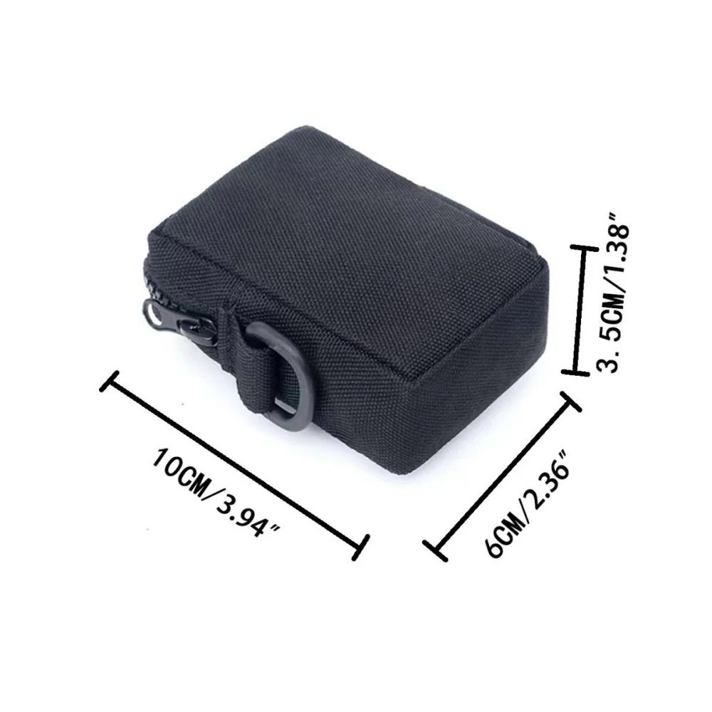 Outdoor Sports Multi-functional Tactical Coin Purse Men's Fashion Simple and Durable Portable Mini Card Bag Waist Bag Accessory