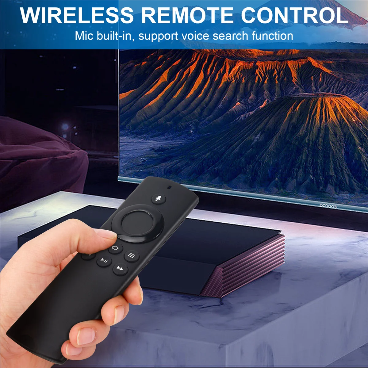 ELV-trVoice Fernbedienung DR49WK B PE59CV Ersatz Fernbedienung der 2. Generation für Box,,