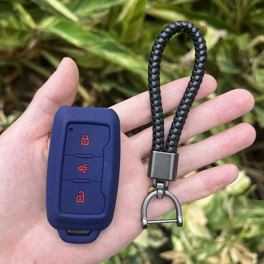 Rubber Key Protective Skin Set Case Cover For Chery Jetour X70 X90 X95 Plus 2020 2021 2022 Remote Holder Keychain Accessories