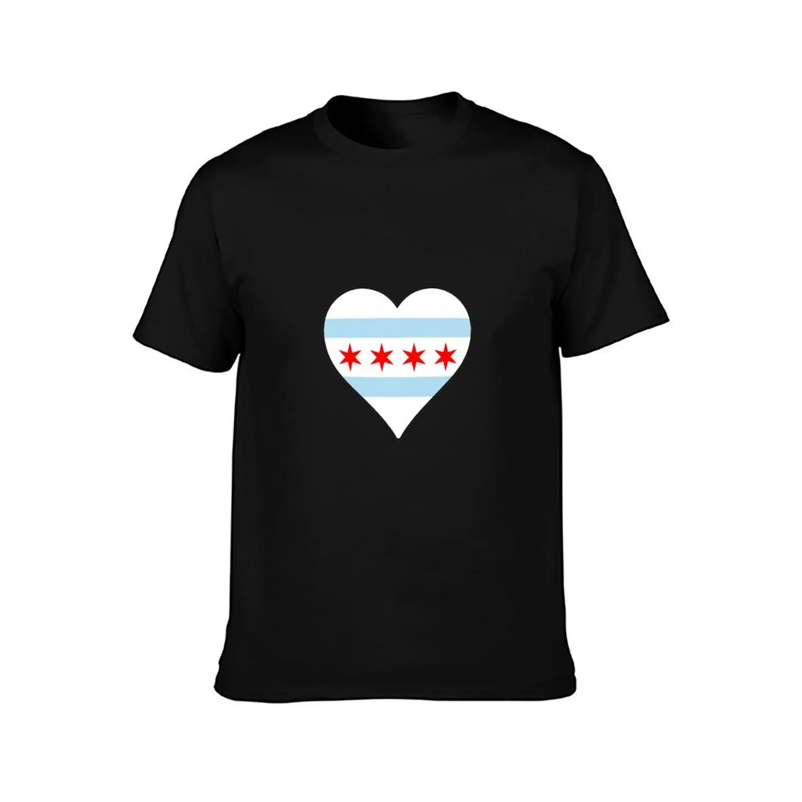 Chicago Heart T-Shirt Functional Casual Short Sleeve Tee
