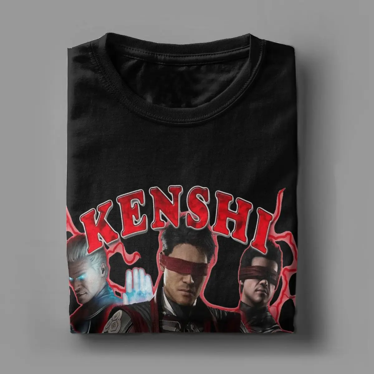 Amazing Mortal Kombat 1 Kenshi T-Shirts for Men O Neck Pure Cotton T Shirt Short Sleeve Tee Shirt Graphic Printed Clothes