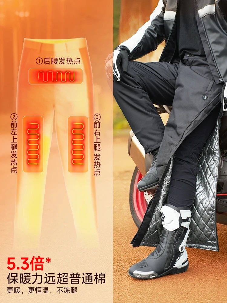 

Мотоциклетные брюки для зимы, ветрозащитные, непромокаемые, теплые и защищенные от падения мужские и женские мотоциклетные быстросъемные брюки