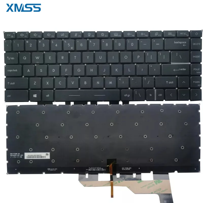 NEW For MSI Creator 15 A11UE A11UH MS-16V4 Laptop Keyboard US With Backlit