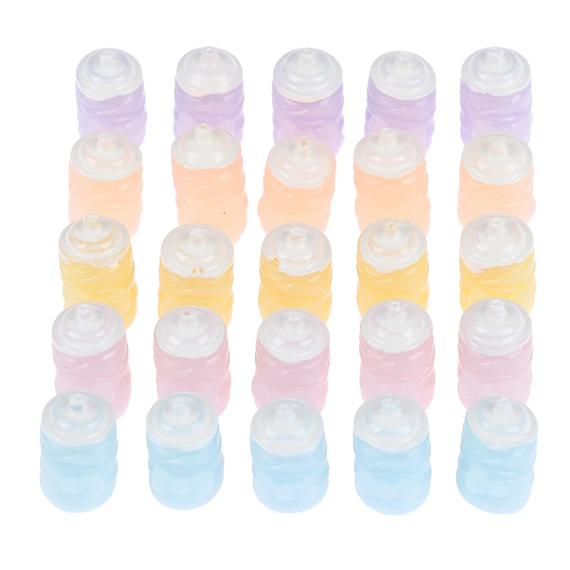 18 stili 1:12 casa delle bambole biberon in miniatura capezzoli modello Mini biberon bambini finta gioca giochi giocattoli Baby House ciuccio