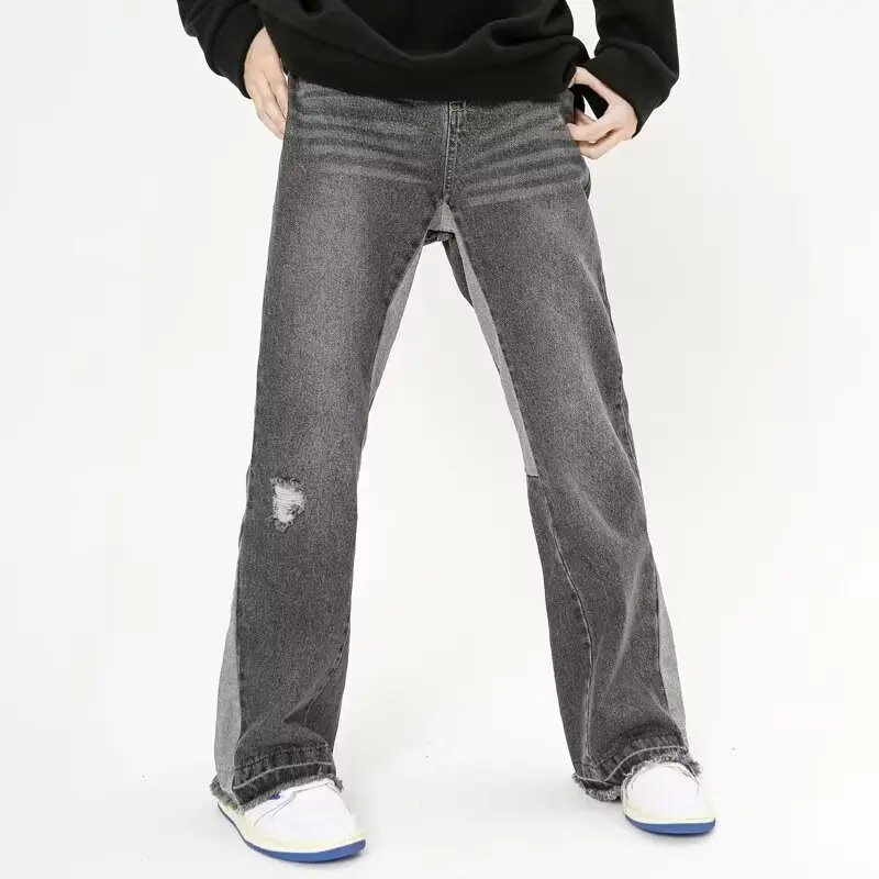 

Джинсы с высокой талией, расклешенные, для мужчин и женщин, осенне-зимние, утягивающие, маленьких размеров, брюки-клеш, прямые джинсы, повседневные, из денима