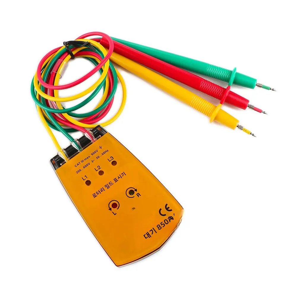 Mastech MS5900 120V-400V, VC850 200V-480V, VC850A 200V-600V AC Three Phase Rotation Indicator Meter