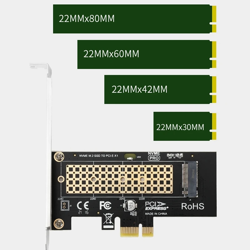 Karta rozszerzeń M2 NVME M2 NVME do Pcie X1 Karta rozszerzeń M2 Karta rozszerzeń dysku półprzewodnikowego bez sterowników dla WIN10