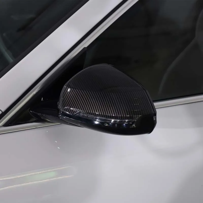 For BMW X1 iX1 U11 2023-2024 ABS Carbon Fiber/Black Car Rearview Mirror Cap Cover Trim Sticker Car Accessories