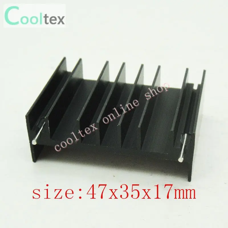 

5pcs/lot 47x35x17mm MOS IC Triode heatsink cooling cooler