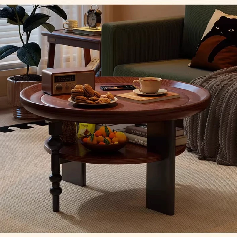 

*v forRound Design Coffee Table Living Room Aesthetic Storage Nordic Side Table Modern Unique Mesa De Centro Sala Furniture* s