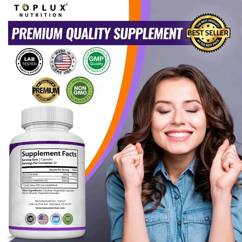 Капсулы с кверцетином и бромел – обзор и цена Wellness Quercetin