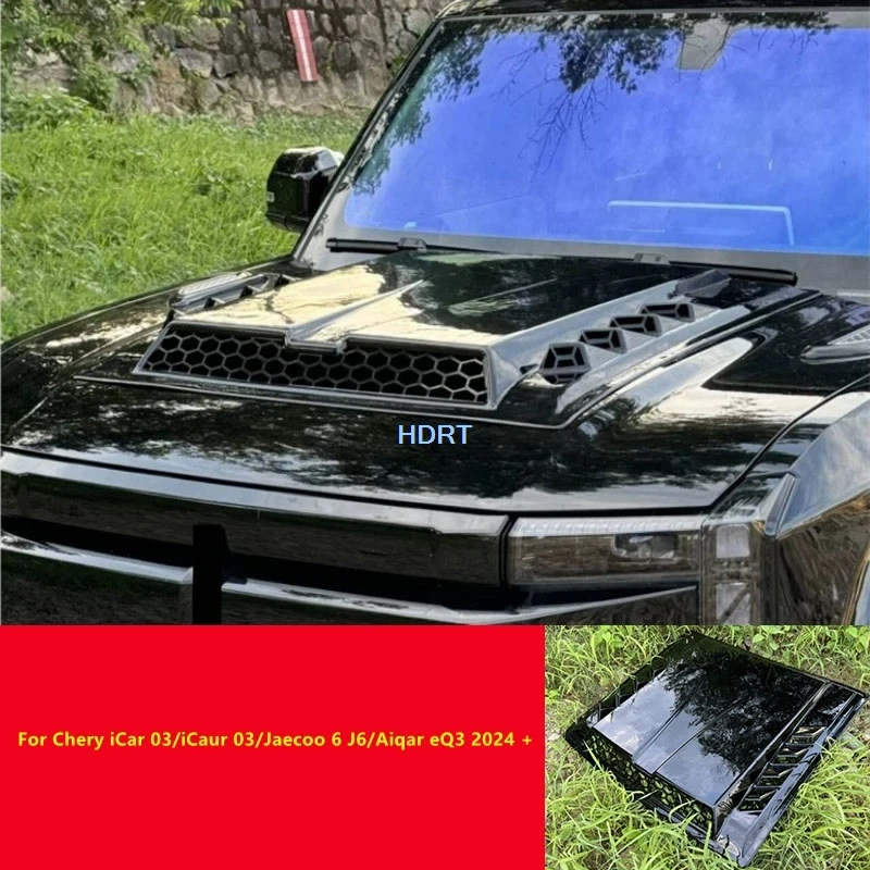Для Chery iCar 03/iCaur 03/Jaecoo 6 J6/Aiqar eQ3 2024+ — Наклейка на капот автомобиля, аксессуар для стайлинга, внешний декор