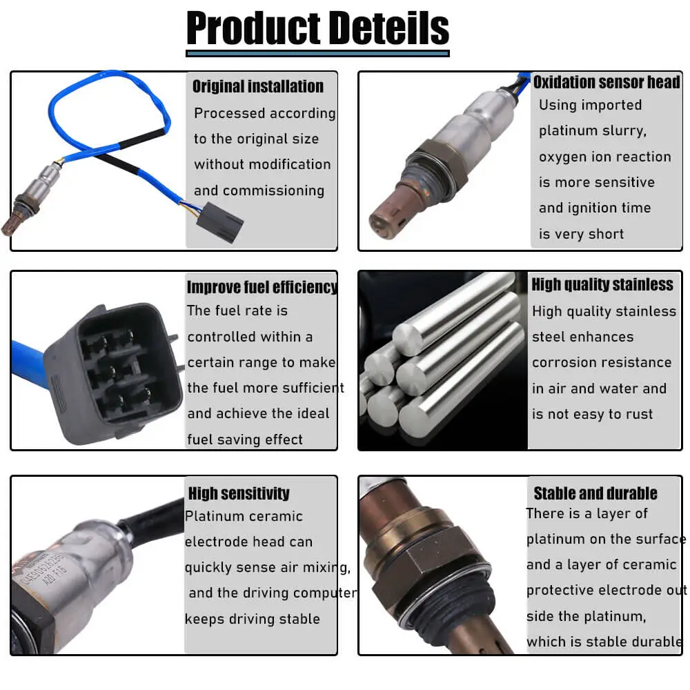 PE01-18-8G1A PE01-18-8G1 Upstream O2 Oxygen Sensor For Mazda 3 6 CX4 CX5 CX-4 CX-5 1.5L 2.0L 2.5L 2012 2013 2014 2015 2016 2017