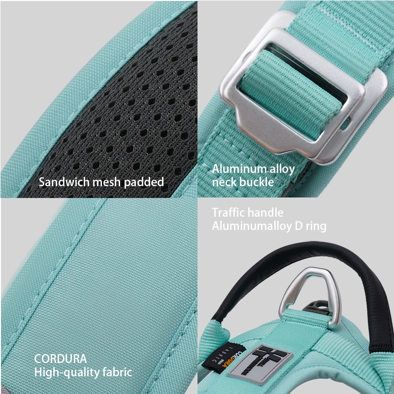 SMALL COMBINATION Pet Harness No Pull Nylon Reflective Dog Harness Adjustable Comfortable Control Walking Running  accessories