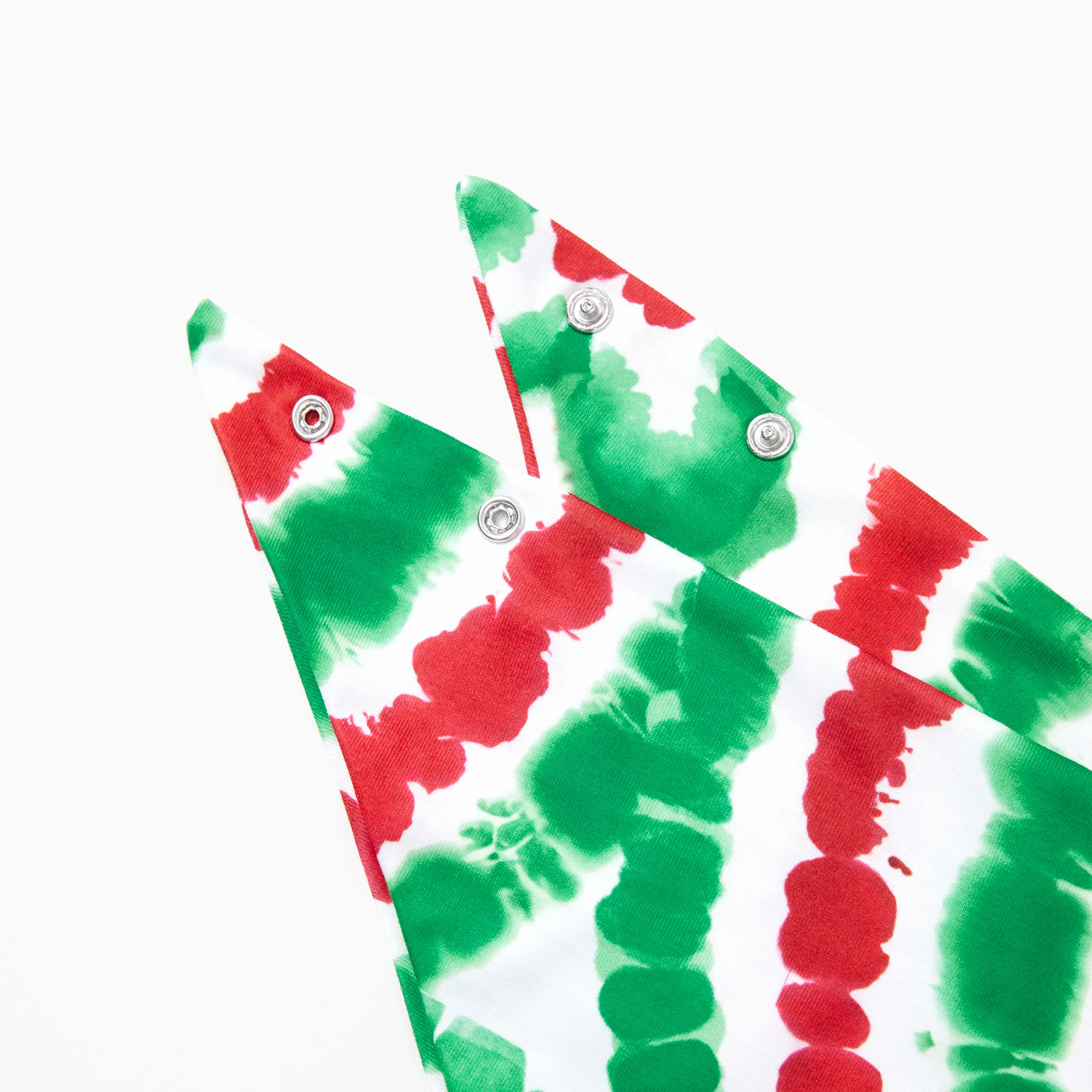 PatPat Christmas Pajamas Sets Family Red&Green Tie-Dye Gingerbread Man Holiday