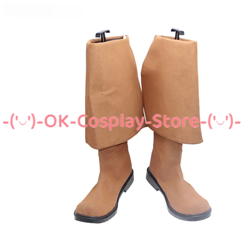 Captain Jack Cosplay Shoes Sparrow Cosplay Prop PU Leather Shoes Halloween Carnival Boots Custom Made