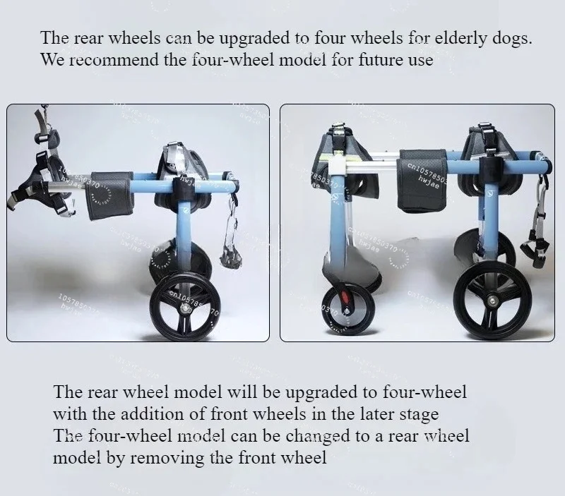 Dog Wheelchair Is Used for Hind Limb Paralysis, Mobility Scooters, Disabled or Elderly Pet Dogs To Assist with Hind Leg Support