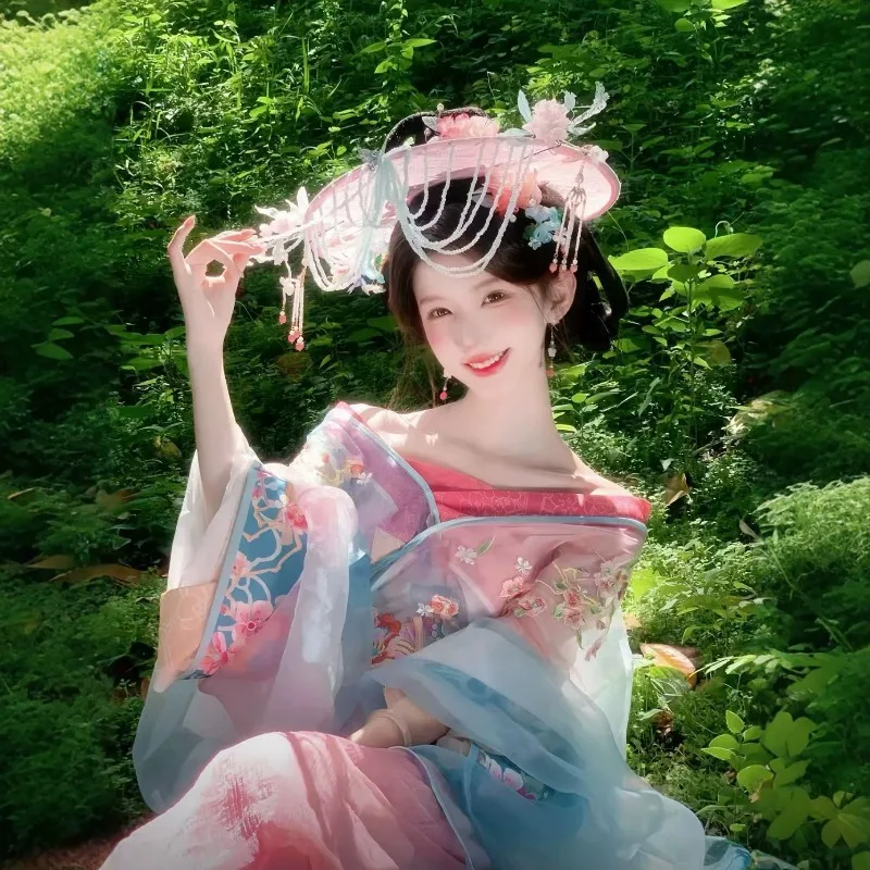 Mei Die Hanfu's new popular Tang-made Warring States robe 2026 heavy industry embroidered skirt