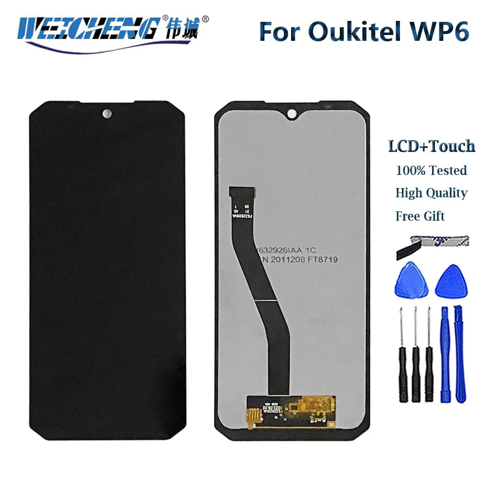 Original For Oukitel WP5 Pro LCD Display Touch Screen Digitizer Assembly For Oukitel WP2 WP6 WP7 WP8 Pro WP9 WP10 Display Repair