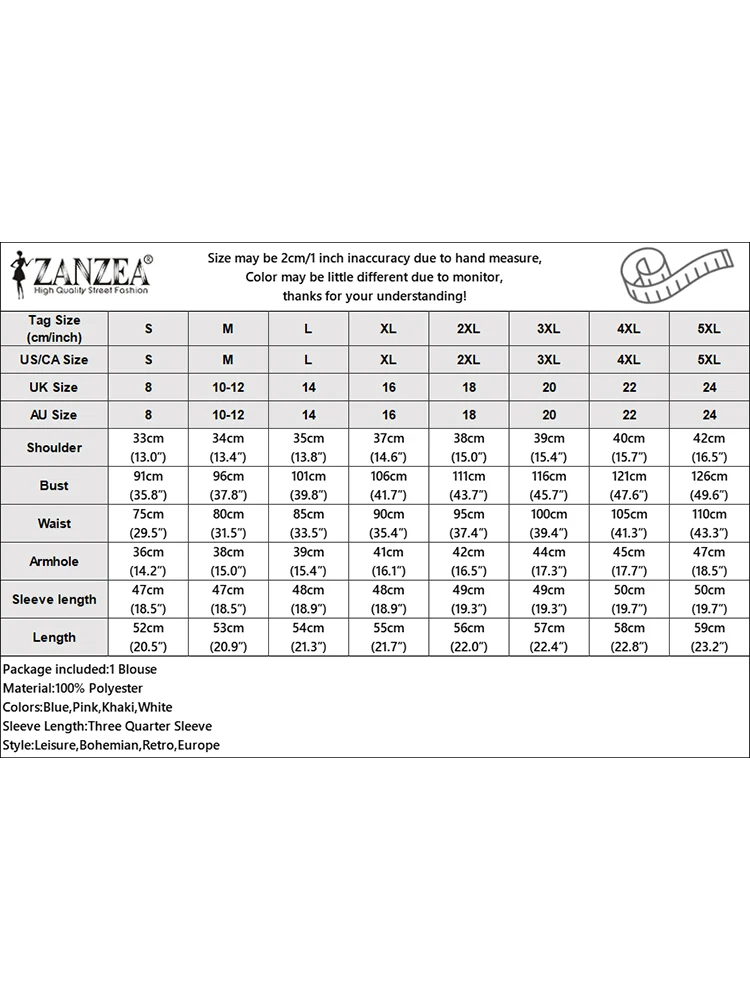 بلوزات ZANZEA 3/4 بأكمام مضيئة ورقبة دائرية بلوزات نسائية للتنقل للربيع والصيف بلوزات أنيقة من الساتان اللامع بلوزات ضيقة #5