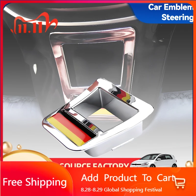 

2026 Горячие для Volkswagen VW, эмблемы, автомобильный мусор, эмблема автомобиля, наклейка на руль, наклейка для Volkswagen VW Golf Polo Passat CC Tigua