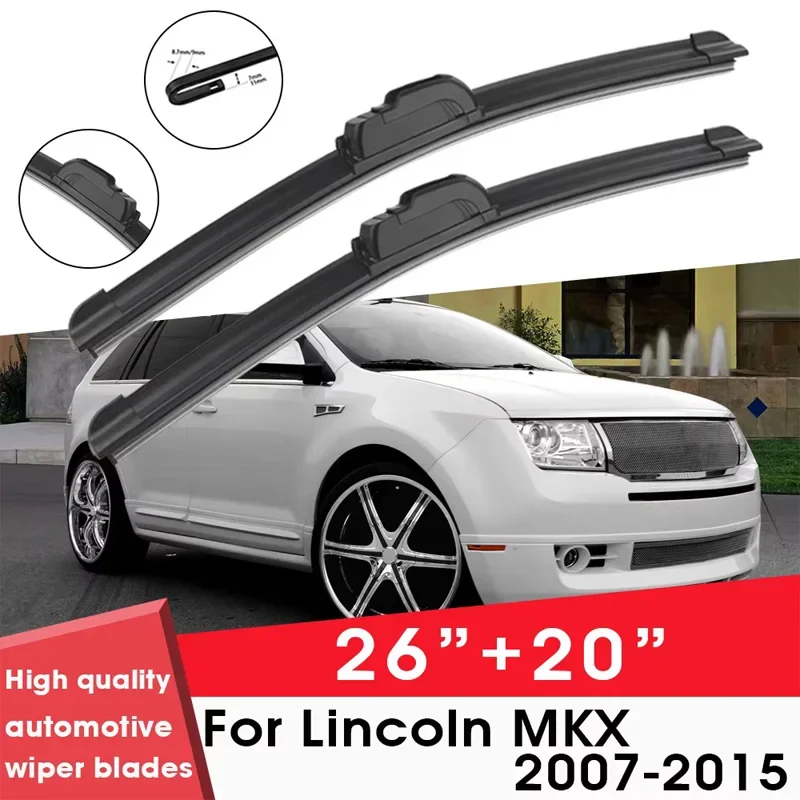 BEMOST Car Wiper Blades Front Window Windshield Rubber Refill Wiper For Lincoln MKX 2007-2015 26"+20" Car Accessories