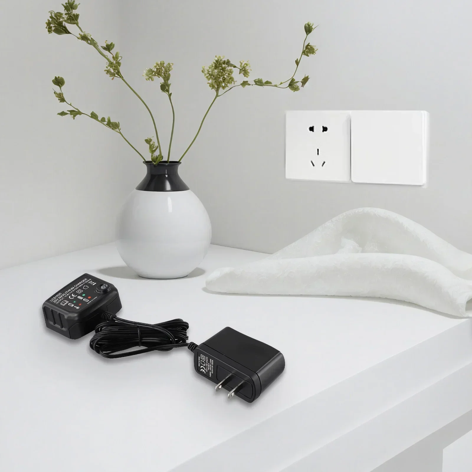 Cargador LCS1620 para batería Black Decker de 20 V Indicador LED de carga rápida Compatible con LBXR20 y LBXR20 OPE