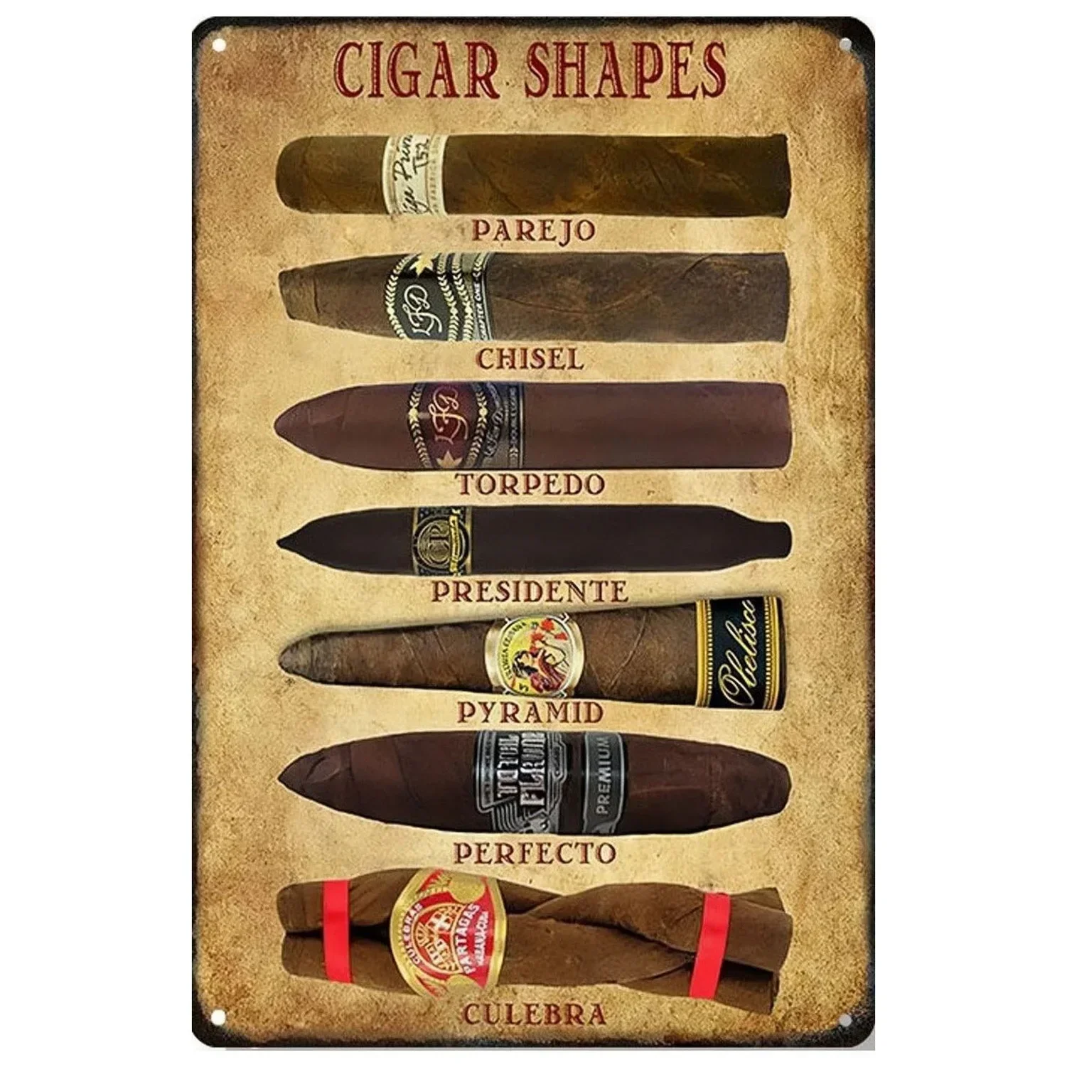 Whiskey Cigar Plaque Metal Tin Signs Wall Decoration Vintage Art Posters Iron Painting for Man Cave Home Cafe Garden Club Bar image 4