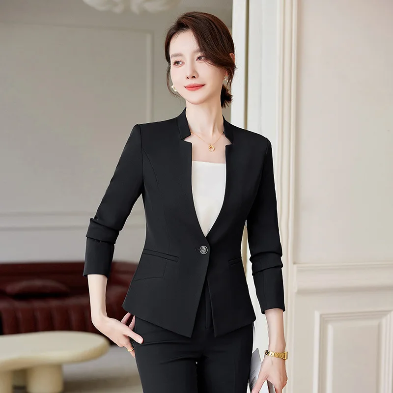 

Hotel Catering Manager Work Clothes Female Bar Foreman Autumn Thick Suit Temperament Business Work Clothes Uniform