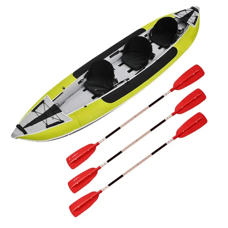 High Quality Foldable Drop Stitch Canoe Sit In Portable 3 Person Folding Kayak