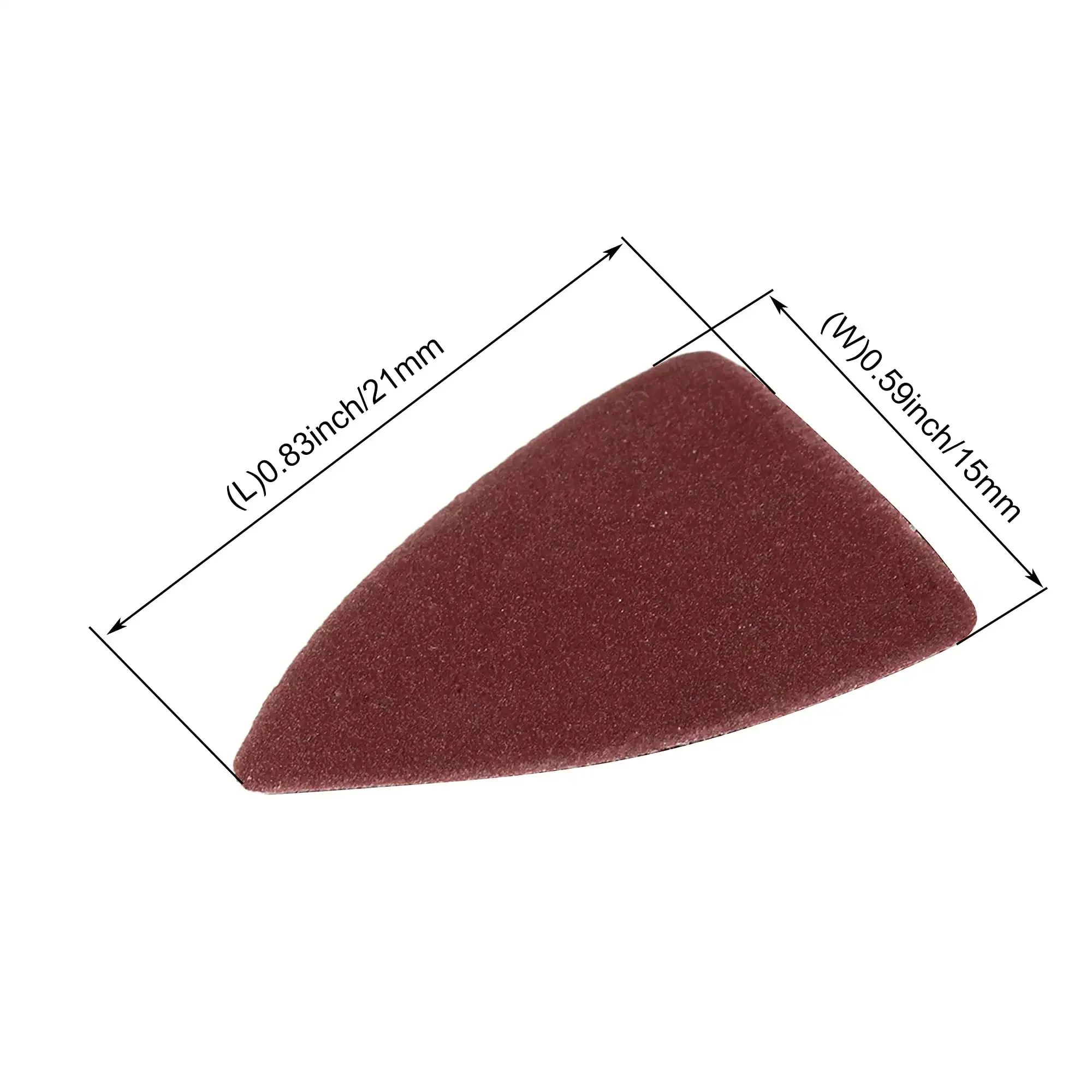 55x38MM Finger Detail Sanding Paper 1/50Pcs with Detail Triangle Sanding Pad Assorted 60-800# for Grinding Wood Furniture Metal