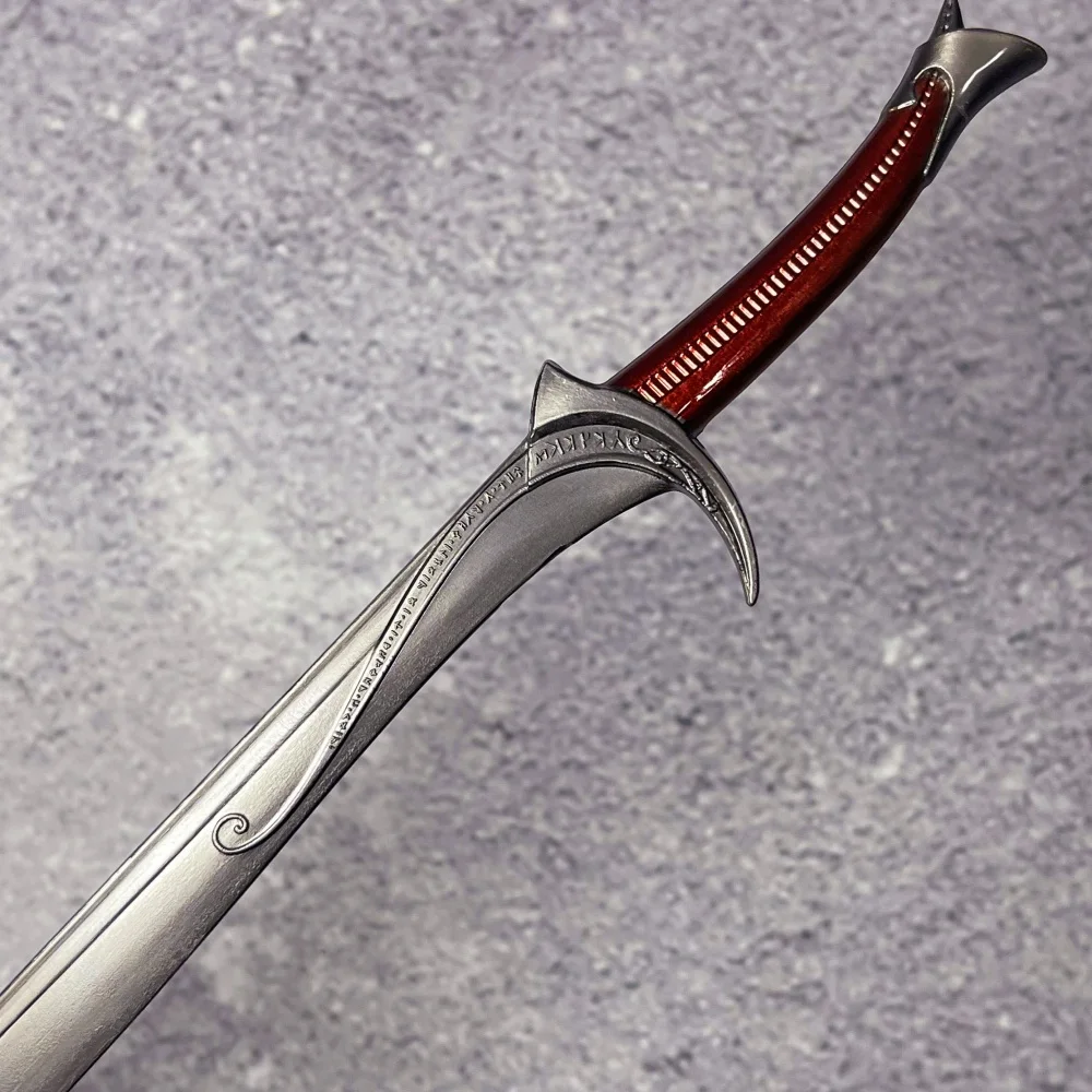 8.2 بوصة/22 سنتيمتر Baggins كاتانا ريال اليابانية كاتانا الساموراي Glamdring Narthil السيف الدائري Aragorn السيف المعادن النينجا سكين لعبة هدية