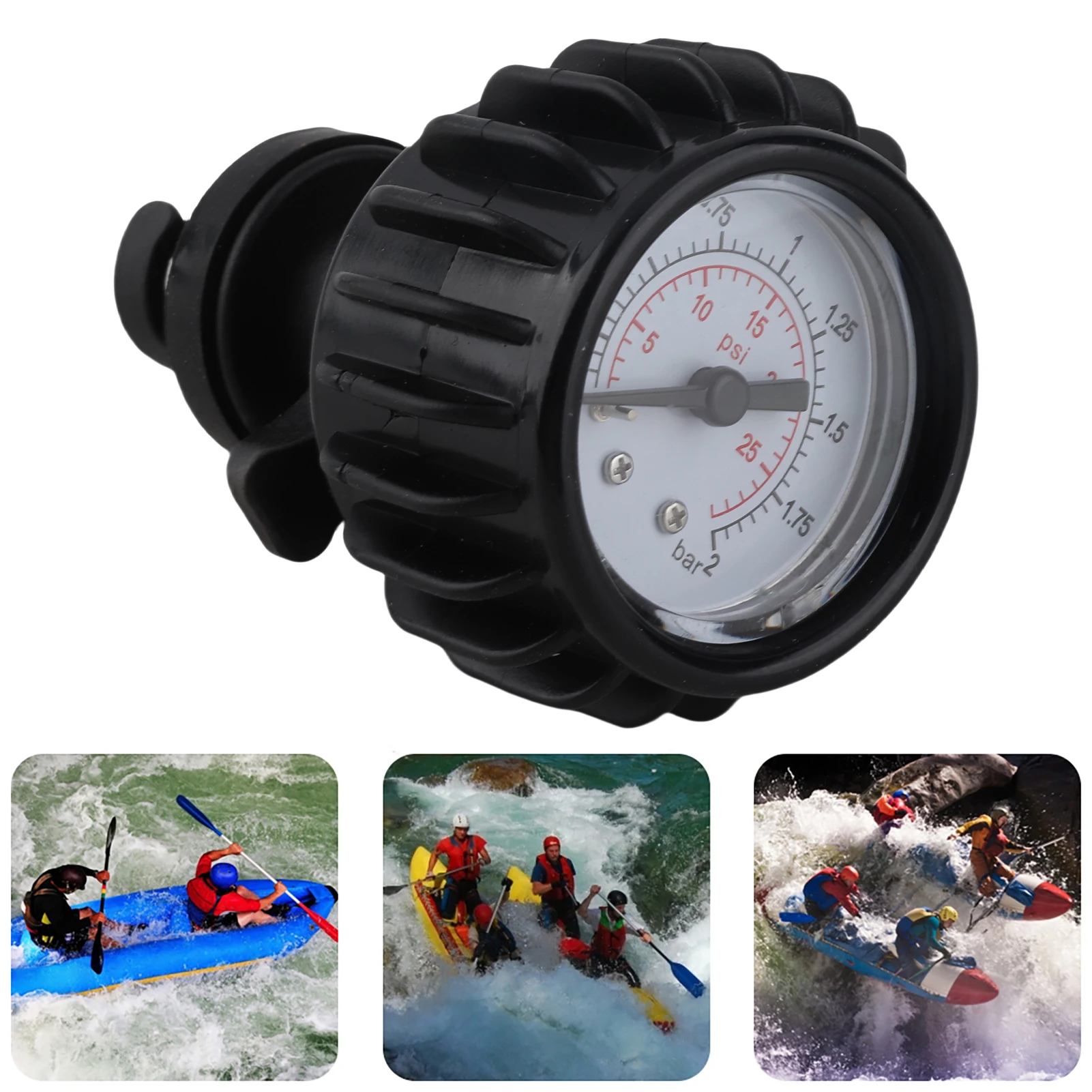 Inflatable Boat Barometer Rubber Dinghy Unidirectional Pressure Gauge Measuring Tool Unidirectional Pressure Gauge