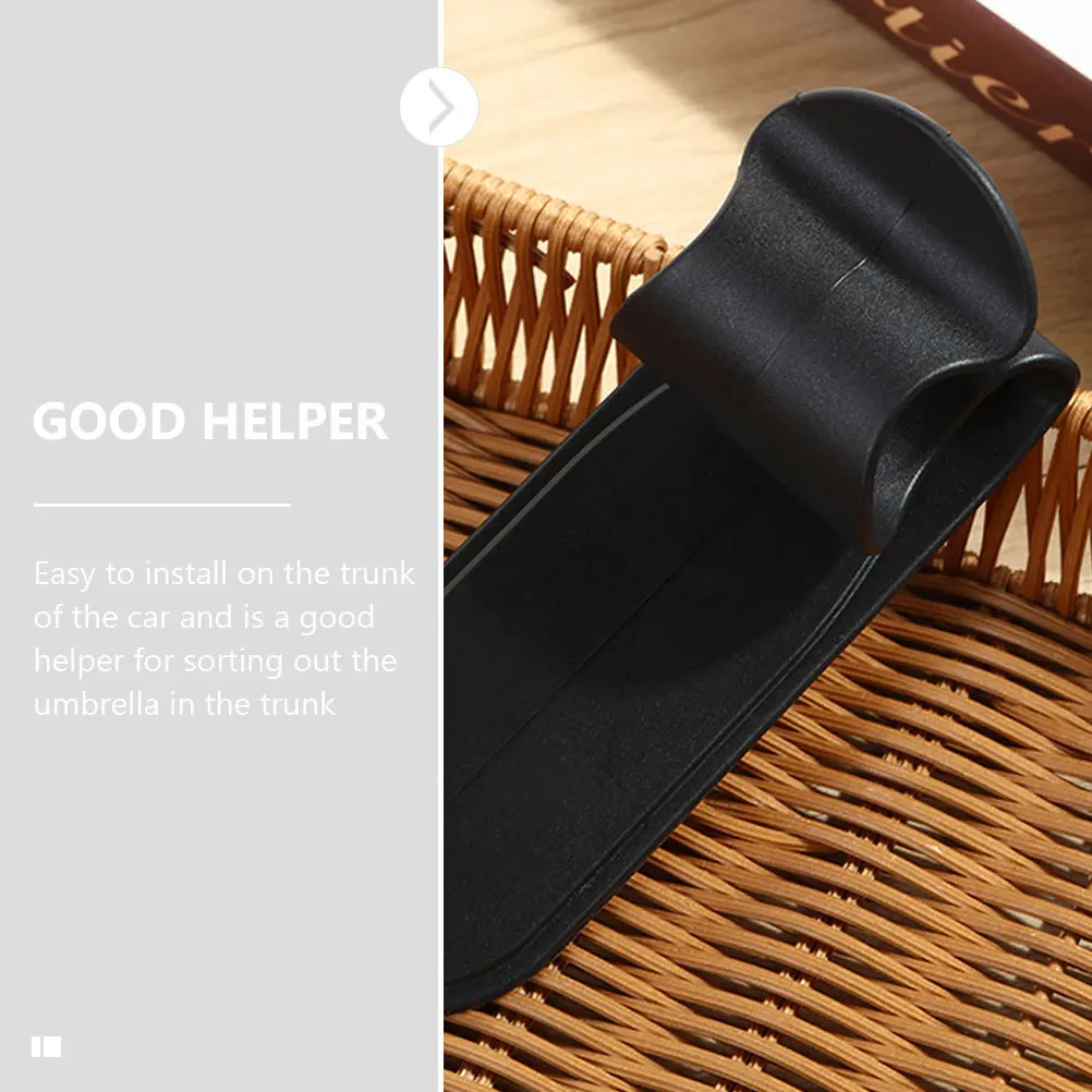 

4Pcs Car Trunk Umbrella Hooks Organizer Multifunctional Holder Easy Install Compact Design for Umbrella Handbag Storage