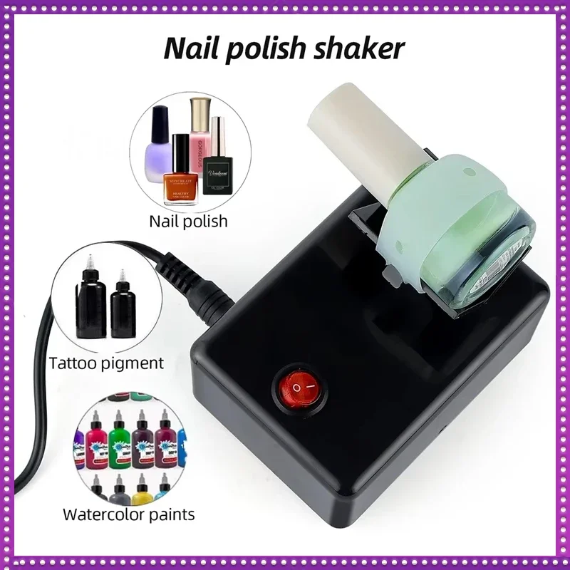Electric Nail Polish Shaker Tattoo Ink Pigment Shaking Mixer Nail Polish UV Gel Paint Liquid Bottle Anti-Caking Shaking Machine