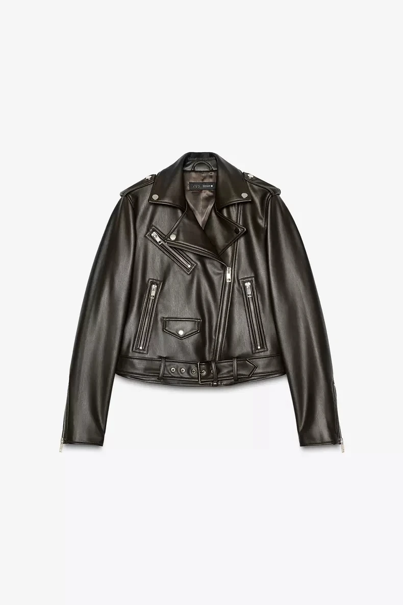 Nova chegada outono motocicleta sle couro falso jaet feminino ort outerwear suporte ajuste à prova de vento fecho de zíper c...