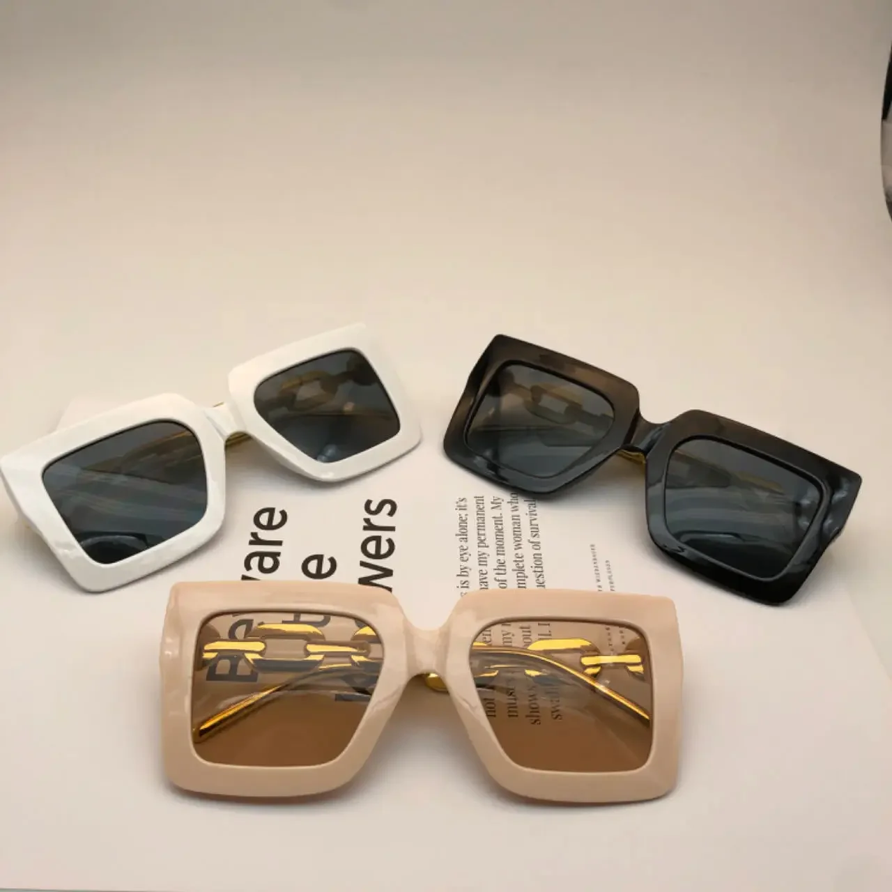 

Retro Cat Eye Sunglasses for Women – Vintage Rectangle Designer Sun Glasses UV Protection Fashion Driver Goggles