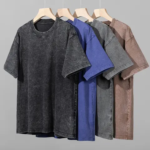 Männer Frauen Gewaschen Vintage T-Shirts Straße Hip Hop Retro Punk T Shirt Harajuku Casual Baumwolle Kurzarm Paar T-shirts tees