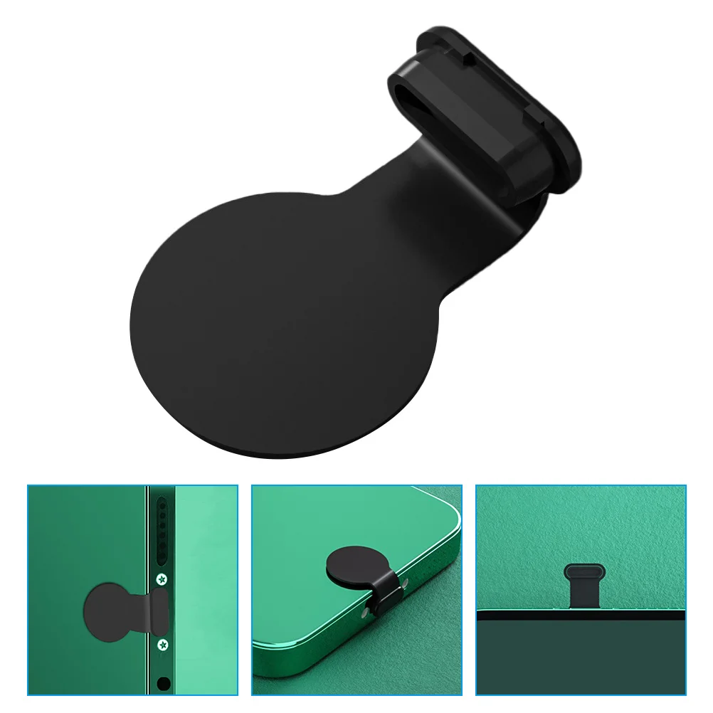 4 Pcs Charging Port Dust Plug Dustproof Cover Plugs Black Protective Sleeve for -dust Stopper