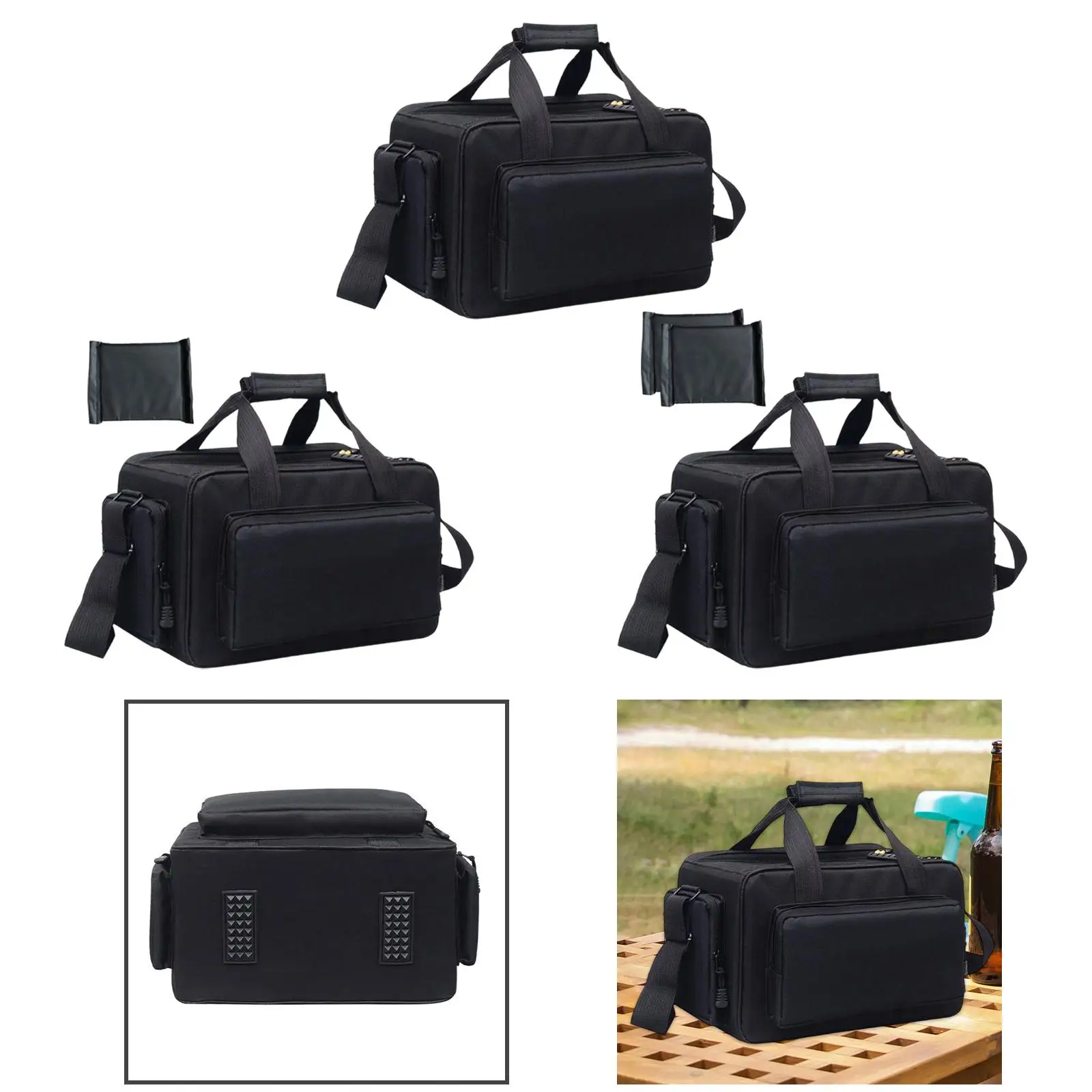 

Сумка для хранения фотоаппарата с плечевым ремнем. Чехол для фотосъемки. Сумка через плечо, несколько карманов на молнии спереди и сбоку.