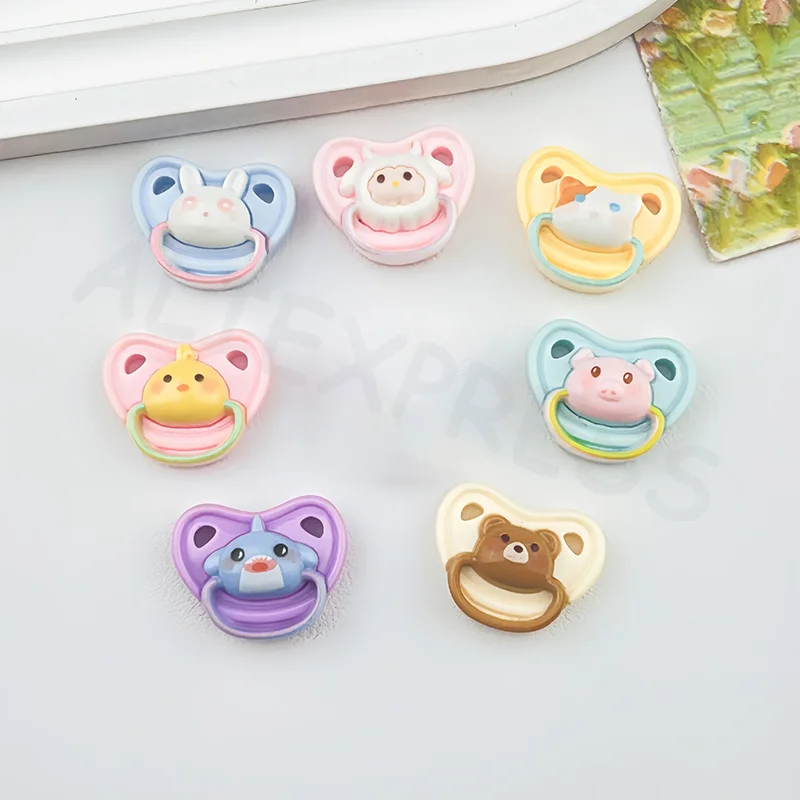 10 stuks schattige babypop-speelset, mini-dummy-tepels speelgoed voor kinderen, babypop-huisbenodigdheden accessoires